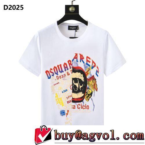半袖Tシャツ 2022春夏 しわになりにくい 豊富なサイズ DSQUARED2コピー 2色可選 クールビズ