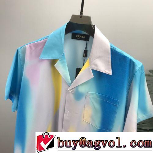 ファション性の高い FENDIコピー 2022春夏 レジャー 半袖シャツ 使い勝手抜群 ラックスした雰囲気