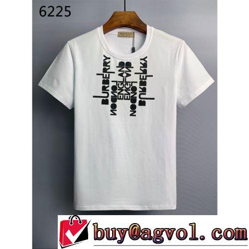半袖Tシャツ 2色可選 人気 ランキング 快適な着心地 バーバリーコピー 気軽にカジュアルに使える 2022春夏 プリント