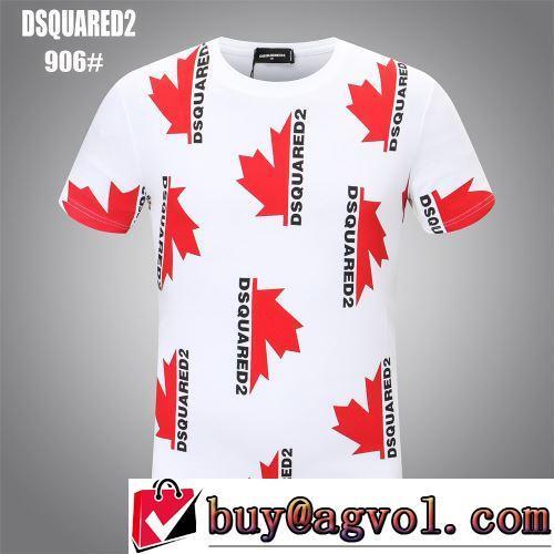 ディースクエアードスーパーコピー 代引 2022春夏 プリント 今買い◎得 2色可選 Tシャツ 優しいフィット感