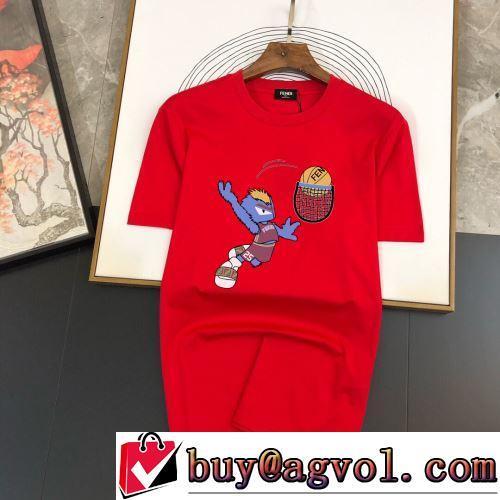 カッコいい印象を付ける フェンディブランド 偽物 通販 Tシャツ 4色可選 しわになりにくい 極上の着心地 2022春夏