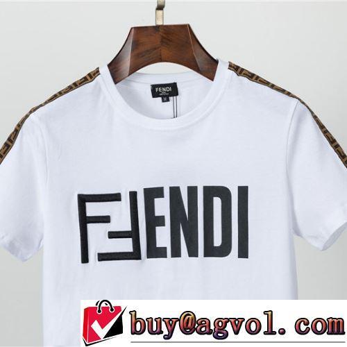 2022春夏しわになりにくい  細身のシルエット 半袖Tシャツ 変わらない人気を誇る FENDIスーパーコピー