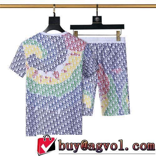 カッコいい印象を付ける 肌に馴染みやすい DIOR偽物ブランド 今一番HOTな新品 セットアップ上下 2022春夏 2色可選