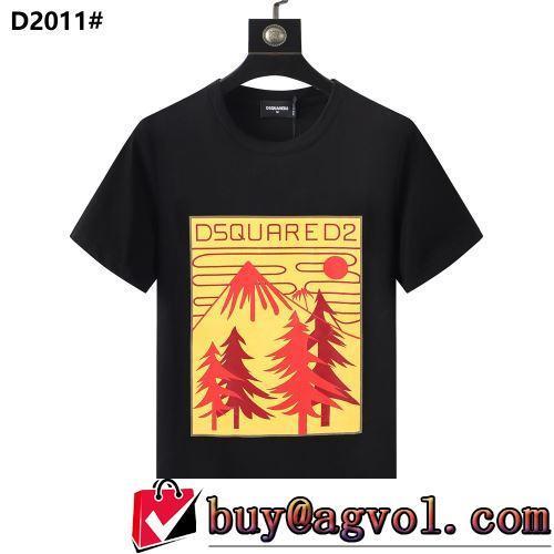 2022春夏 半袖Tシャツ 人気販売中 フォトプリント 2色可選 吸汗性に優れ DSQUARED2ブランド 偽物 通販