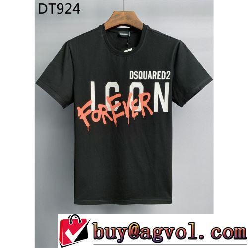 豊富なサイズ 自然な肌触り DSQUARED2スーパーコピー 激安 2色可選 スタイリッシュ 半袖Tシャツ 2022春夏