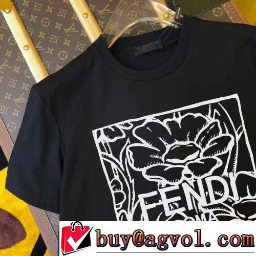 半袖Tシャツ 2022春夏 定番のアイテム 2色可選 FENDIスーパーコピー 激安 暖かみのある肌触り クールビズ