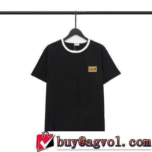 デザイン性の高い 半袖Tシャツ 2色可選 DIORブランドコピー 収縮性のある コーデ 知的なムードを演出 2022春夏