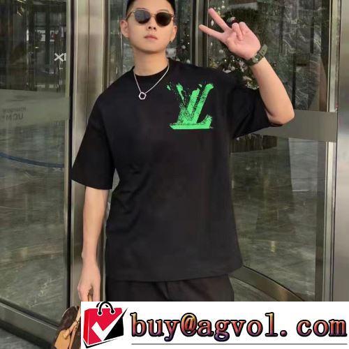 細身のシルエット ルイ ヴィトンコピー 2022春夏 ラウンドネック 半袖Tシャツ 注目のアイテム