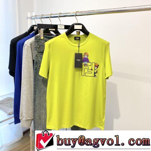 コスパ最高のプライス 通気性に優れた FENDIスーパーコピー 代引 半袖Tシャツ 2022春夏 カラーラインナップ 4色可選