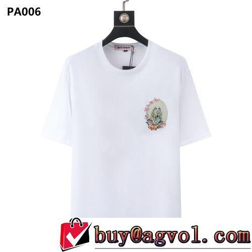 ラックスした雰囲気 Palm Angels コピーブランド 快適 2022春夏 半袖Tシャツ 海外セレブ愛用 2色可選