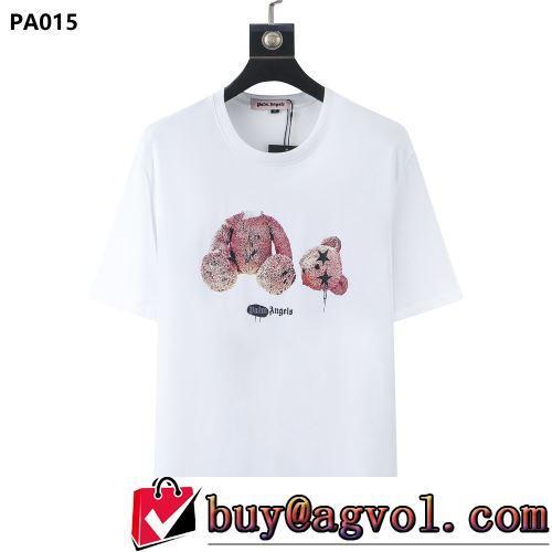 バリエーションに富む 2022春夏 今買い◎得 半袖Tシャツ 超目玉 2色可選 ラウンドネック Palm Angels 偽物ブランド