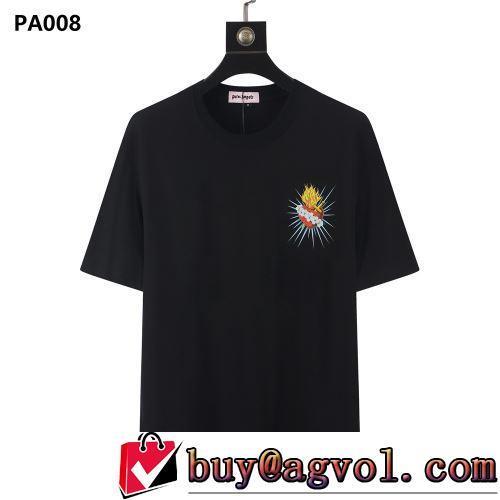 チノパン 狙える優秀アイテム Palm Angels ブランドコピー 2022春夏 半袖Tシャツ 2色可選 体の運動機能を助け