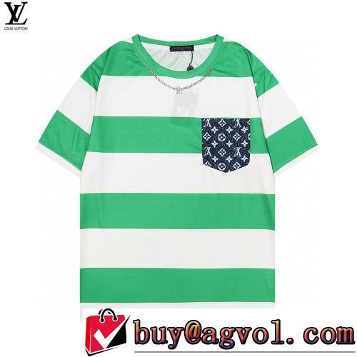 海外セレブ愛用 クールビズ 2色可選 LOUIS VUITTONブランドスーパーコピー 2022春夏 半袖Tシャツ 体の運動機能を助け