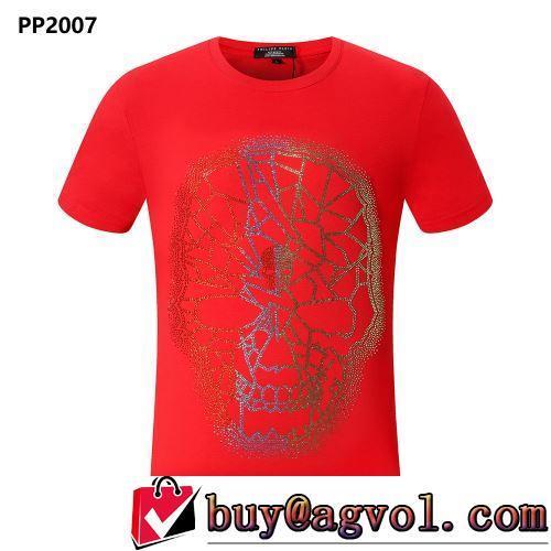 2022春夏 フィリッププレインブランドスーパーコピー 多色選択可 プリント 半袖Tシャツ 流通限定モデル ラウンドネック