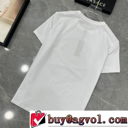 インナー カットソー 2色可選 ヴェルサーチスーパーコピー 代引 2022春夏 半袖Tシャツ 海外セレブ愛用