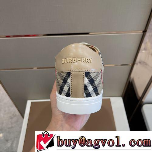 BURBERRY偽物ブランド フラットシューズ 2色可選 上品上質 透湿・防水素材採用 2022新作