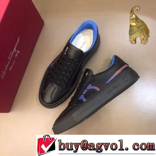 FERRAGAMO偽物ブランド ローヒール 2022新作 抗菌・防臭加工 豊富なサイズ 2色可選