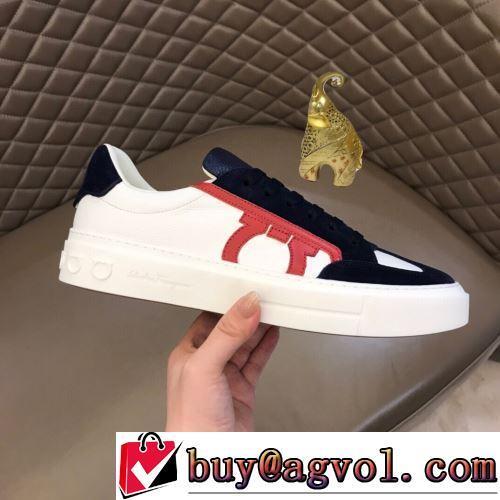 3色可選 個性的 FERRAGAMOスーパーコピー 2022新作 ナチュラルな素材感 フラットシューズ