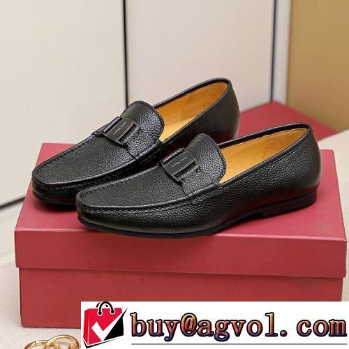 2022新作 希少価値大！革靴 2色可選 FERRAGAMOブランドスーパーコピー 脱ぎ履きしやすい/着脱しやすい