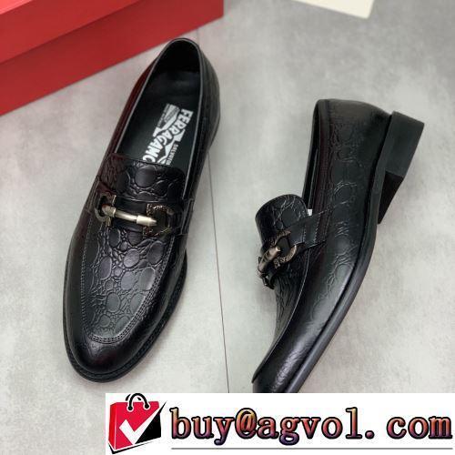 FERRAGAMOコピー ブランド 上品な輝きを放つ形 ビジネスシューズ 2022新作 スーツにぴったり
