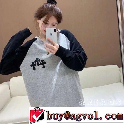 2022新作 デザイン性の高い モデル大絶賛♪ 長袖Tシャツ クロムハーツスーパーコピー 激安 優しいフィット感