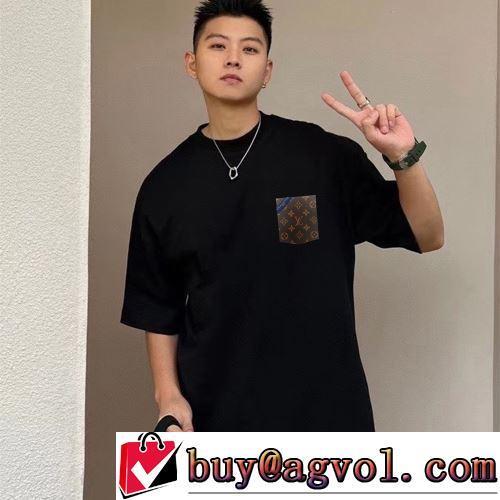4色可選 レジャー 半袖Tシャツ 2022春夏 人気商品登場 使い勝手抜群 LOUIS VUITTONブランドコピー