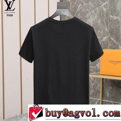 2色可選 2022春夏 半袖Tシャツオリジナル 魅力ファッション クールビズ ルイ ヴィトン偽物ブランド