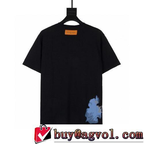 2色可選 レジャー 半袖Tシャツ 暖かみのある肌触り シンプル LOUIS VUITTONスーパーコピー 高級感ある 2022春夏