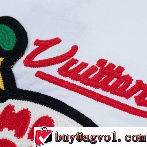 半袖Tシャツ 上品上質 LOUIS VUITTON偽物ブランド 2色可選 2022春夏 刺繍使い 柔らかい手触り カジュアル