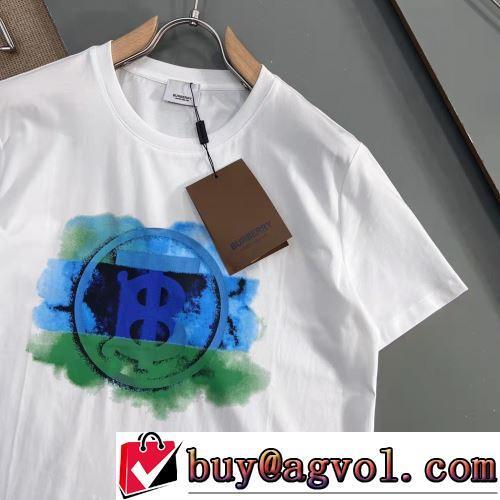 半袖Tシャツ 2022春夏 バーバリースーパーコピー 2色可選 プリント 着心地抜群 バリエーションに富む