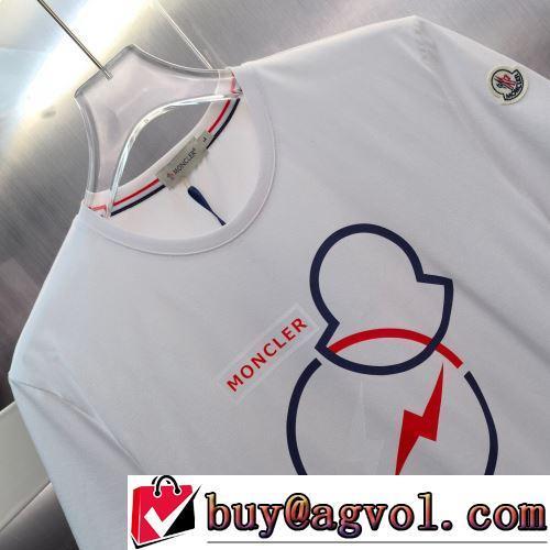 活用できるアイテム モンクレール偽物ブランド 半袖Tシャツ 2022春夏 柔らかい手触り カッコいい印象を付ける 2色可選
