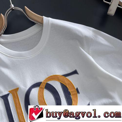 自分らしいスタイリング 半袖Tシャツ 争奪戦必至 2022春夏 優しいフィット感 2色可選 ロエベスーパーコピー