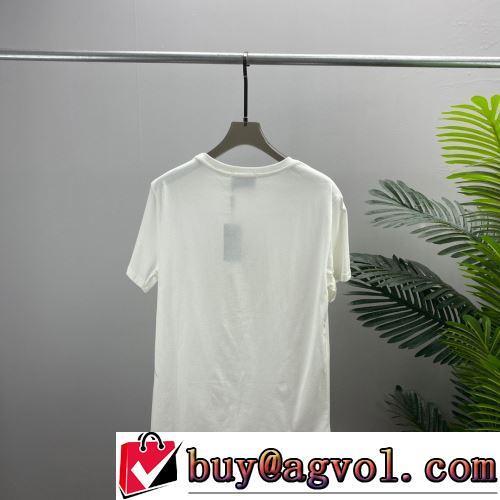 2色可選 セレブ愛用の超人気商品 柔らかい手触り 半袖Tシャツ プリント プラダブランド コピー 肌に馴染みやすい 2022春夏