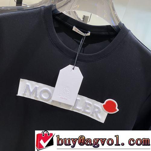 クールビズ 着心地抜群 デザイン性の高い 半袖Tシャツ 2色可選 2022春夏 モンクレールコピーブランド