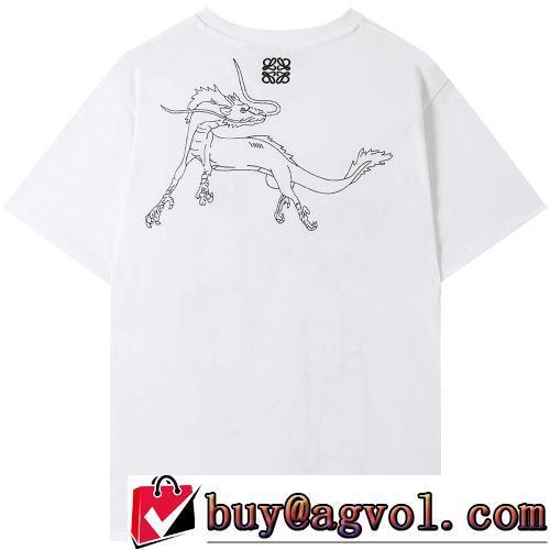 2022春夏 お洒落に魅せる クールビズ ロエベスーパーコピー 半袖Tシャツ 2色可選 優しいフィット感