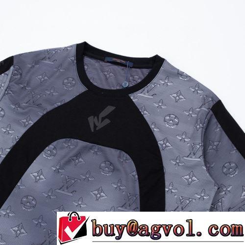2022春夏 半袖Tシャツ 肌に馴染みやすい 2色可選 ルイ ヴィトンスーパーコピー 長く愛用できる 着回し度抜群