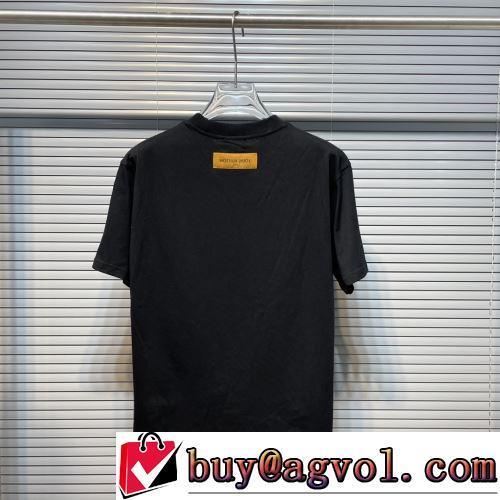 人気新品★超特価★ 2022春夏 自然な肌触り ルイ ヴィトンコピーブランド 半袖Tシャツ デザイン性の高い 3色可選
