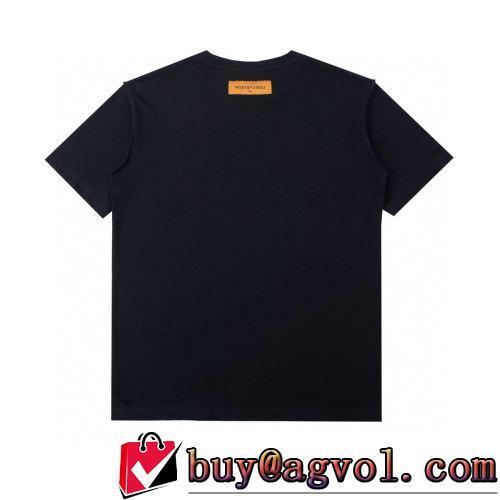 2022春夏 サイズ豊富 ラックスした雰囲気 半袖Tシャツ ルイ ヴィトンコピー ブランド 2色可選 着心地満点