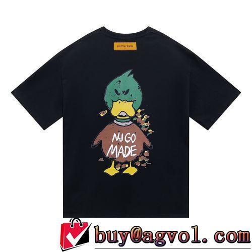 ルイ ヴィトンブランド コピー プリント 2色可選 ラックスした雰囲気 半袖Tシャツ 今買い◎得 2022春夏 優しいフィット感