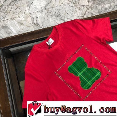 ラウンドネック 2022春夏 活用できるアイテム 3色可選 Tシャツ デザイン性の高い 快適な着心地 BURBERRY偽物ブランド
