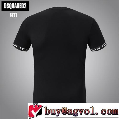 半袖Tシャツ 2022春夏 縦には伸びにくい クールビズ 海外セレブ愛用 2色可選 ディースクエアード偽物ブランド