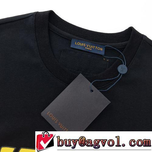 クールビズ 2022春夏 半袖Tシャツ 2色可選 自然な肌触り シックスタイルに活躍 LOUIS VUITTONコピーブランド