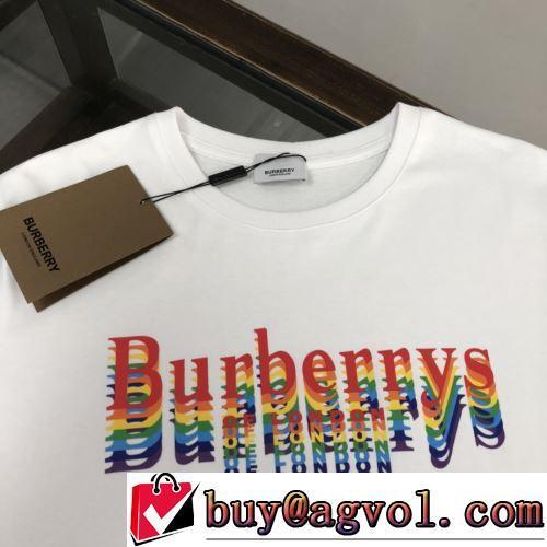 クールビズ 消臭抗菌効果がある BURBERRYブランド 偽物 通販 しわになりにくい 2022春夏 半袖Tシャツ 2色可選 好評でした