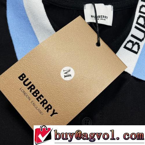 ネックライン 自然な肌触り BURBERRYコピーブランド 半袖ポロシャツ 売れ筋のいい 2022春夏 レジャー 乾きやすい