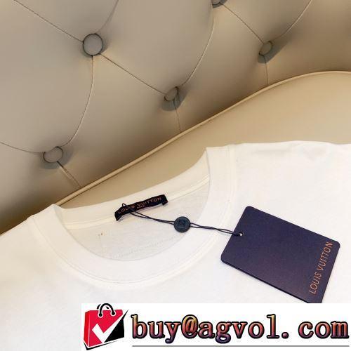 カッコいい印象を付ける LOUIS VUITTON偽物ブランド 2022春夏 半袖Tシャツ 2色可選 風合いが出る オリジナル