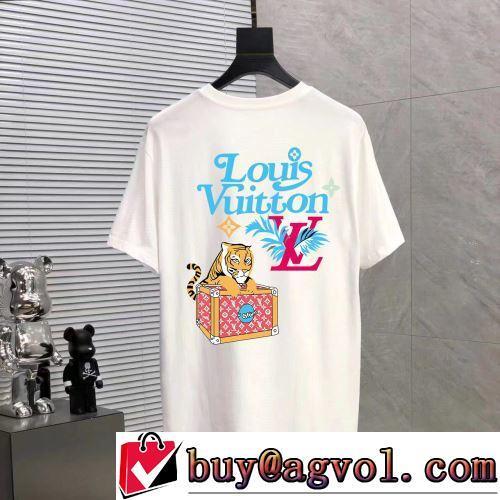 カジュアル 2022春夏 インナー カットソー 半袖Tシャツ 2色可選 長く愛用できる LOUIS VUITTONスーパーコピー 代引 超目玉