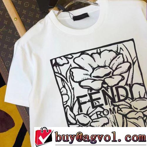 半袖Tシャツ 2022春夏 定番のアイテム 2色可選 FENDIスーパーコピー 激安 暖かみのある肌触り クールビズ