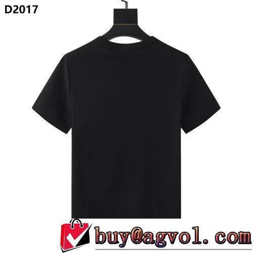 DSQUARED2ブランドスーパーコピー 個性的なデザ 細身のシルエット 半袖Tシャツ 2022春夏 2色可選 自分らしいスタイリング
