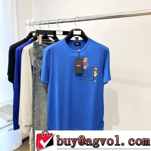 コスパ最高のプライス 通気性に優れた FENDIスーパーコピー 代引 半袖Tシャツ 2022春夏 カラーラインナップ 4色可選