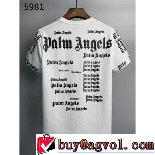 人気商品登場 Palm Angels ブランド 偽物 通販 2022春夏 細身のシルエット 2色可選 カジュアル 半袖Tシャツ